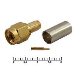 SMA-C58P gold, Разъем SMA на кабель