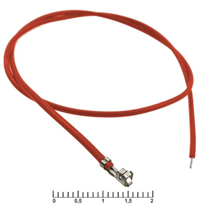H 2,54 mm AWG26 0,3m red, Разъем - изображение 1