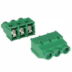 DG636-7.62-03P-14-00A(H), Клеммник винтовой, 7,62 мм, 3-контактный, прямой