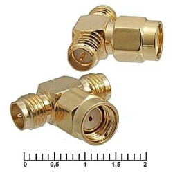 SMA-T Reverse, Переходник-тройник SMA/F - SMA/2M