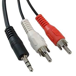 Stereo 3,5 mm - 2 RCA B 1.8m, Кабель-переходник mini Jack - 2 RCA