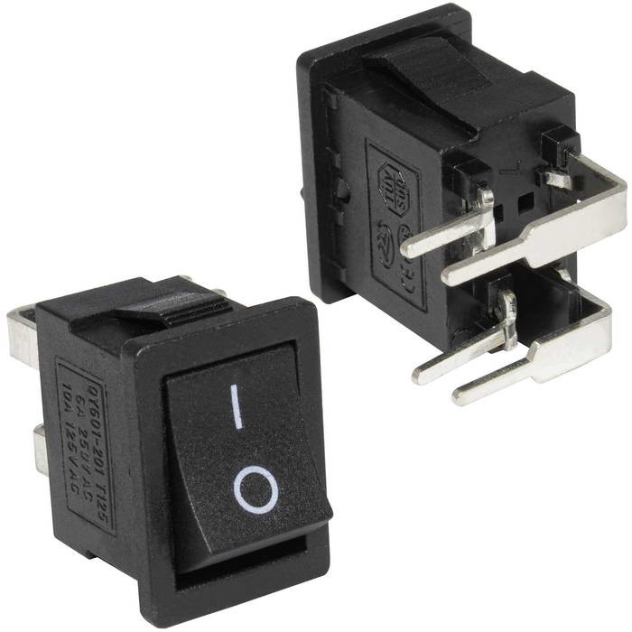 KCD1-104-04W on-off5A 250VAC, Переключатель - изображение 1