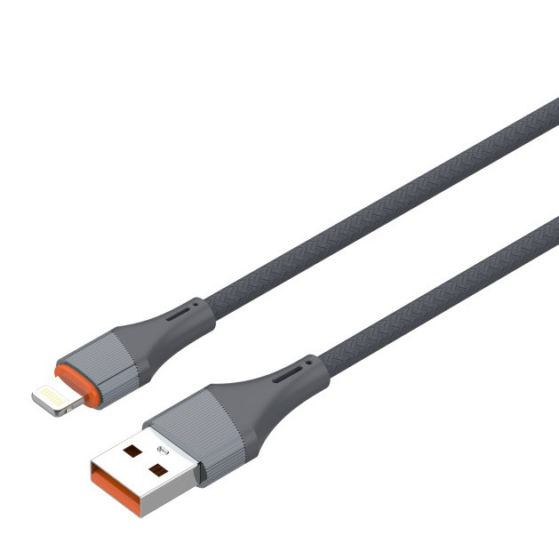 Кабель USB - Apple Lightning LDNIO для быстрой зарядки, 2.4А, 1.0м, синий (LS631) - изображение 1
