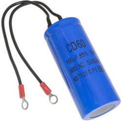 CD60 100uF 300V WIRE, Конденсатор