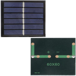 SP02 60х60 mm, Солнечная панель 2 В, 0.5 А, 60 x 60 мм