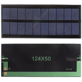 SP21 124х50 mm, Солнечная панель 12 В, 0.4 А, 124 x 50 мм - изображение 1