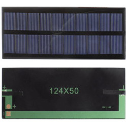 SP21 124х50 mm, Солнечная панель 12 В, 0.4 А, 124 x 50 мм