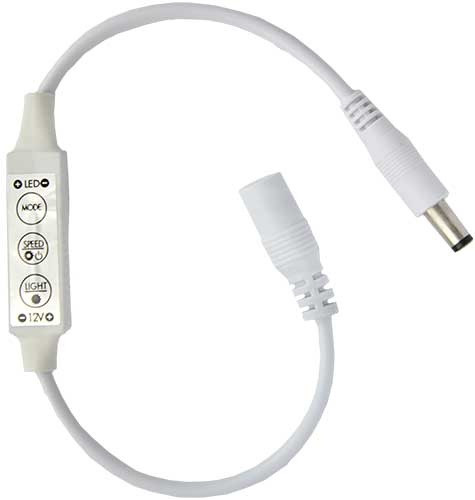 Диммер Ecola LED strip Dimmer 6А 72Вт 12В на проводе с кнопками для управления с автоматическими режимами - изображение 1