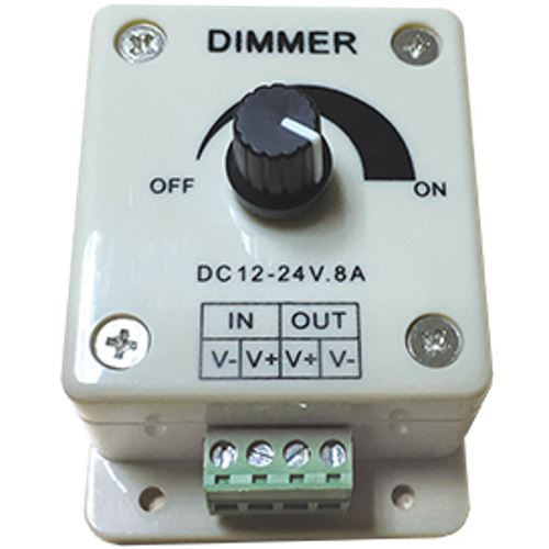 Диммер Ecola LED strip Dimmer 8А 96Вт 12В (192Вт 24В) с винтовыми клеммами и ручкой для управления - изображение 1