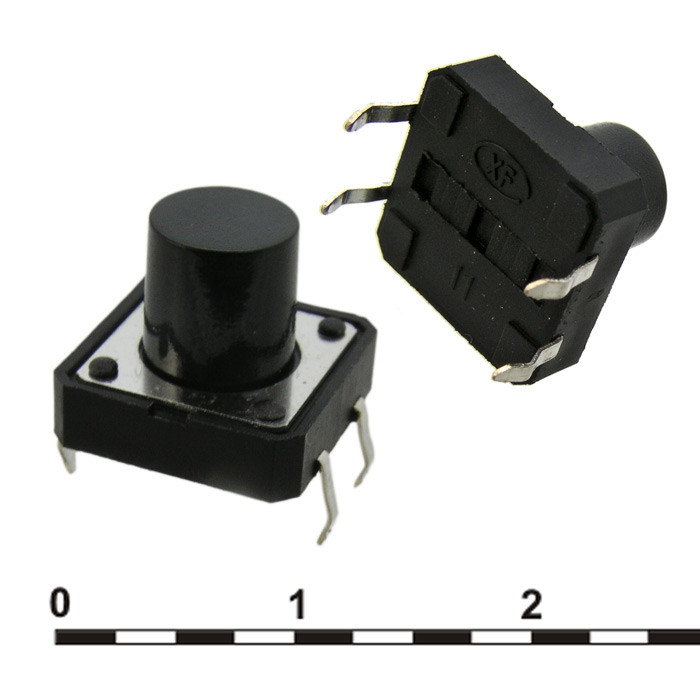 KAN1211-1001B 12x12x10 mm, Кнопка тактовая - изображение 1