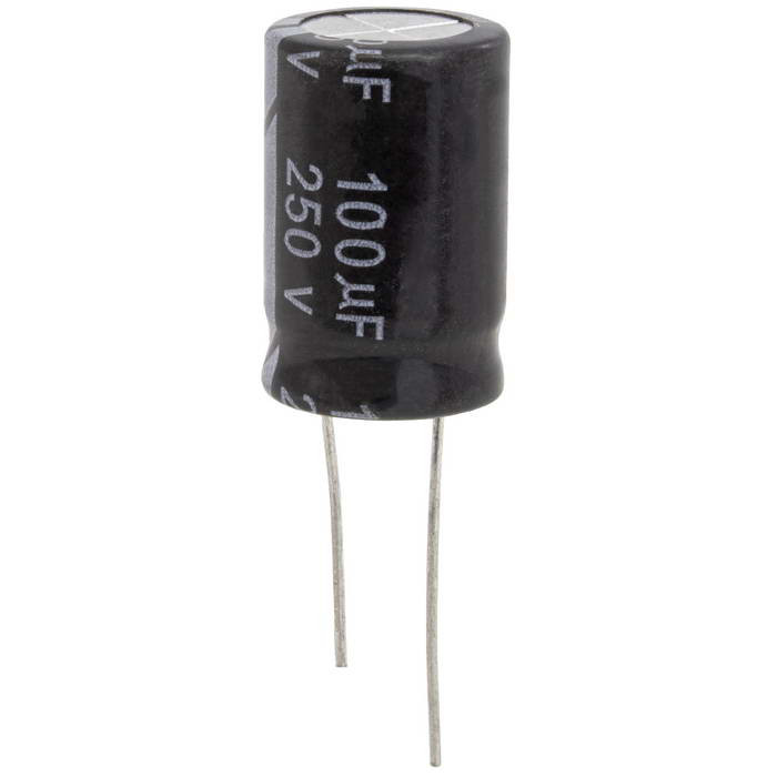 100 UF 250 V 105C 16*25 (JWCO), Конденсатор - изображение 1