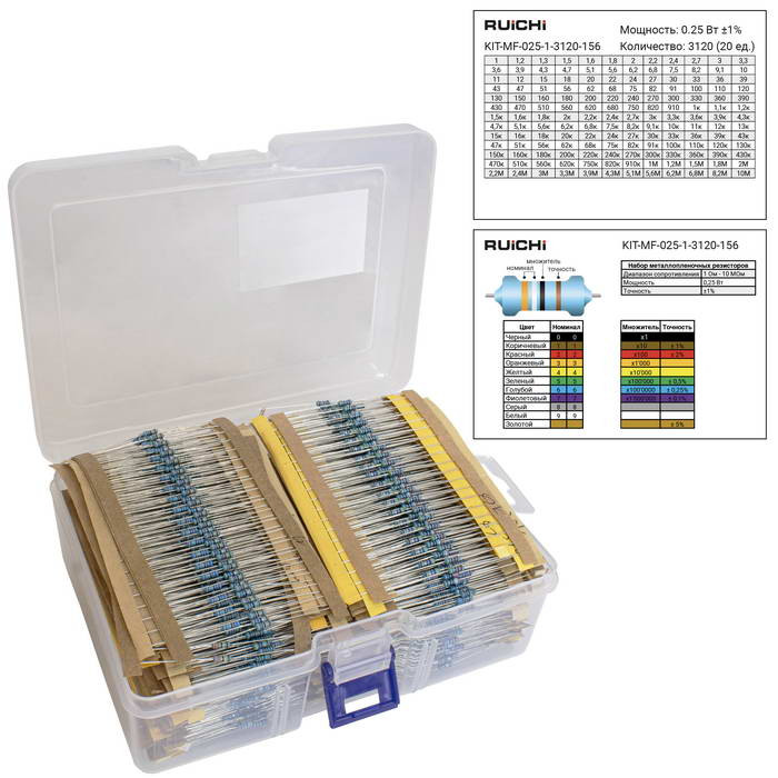 KIT-MF-025-1-3120-156, Резистор - изображение 1