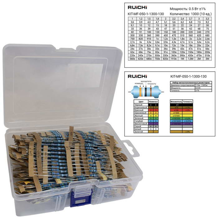 KIT-MF-050-1-1300-130, Резистор - изображение 1