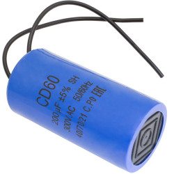 CD60 200uF 300V WIRE, Конденсатор