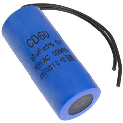 CD60 50uF 300V WIRE, Конденсатор