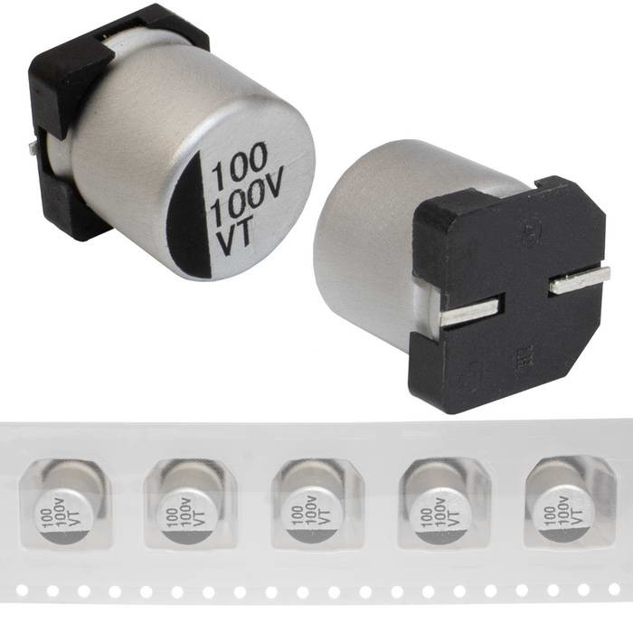 100 uF 100 V 105C 12.5*13.5, Конденсатор - изображение 1