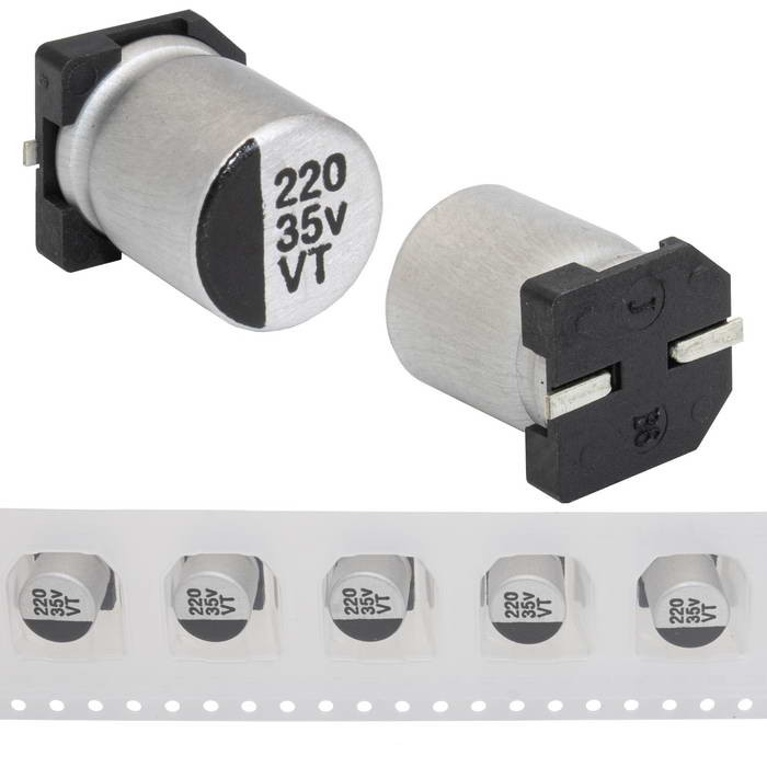 220 uF 35 V 105C 8*10.5 VT, Конденсатор - изображение 1