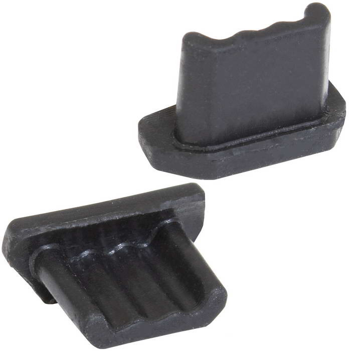Rubber plug microUSB 02 black, Разъем USB - изображение 1