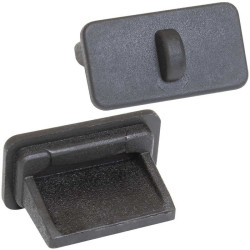 Rubber plug USB A 01 black, Разъем USB
