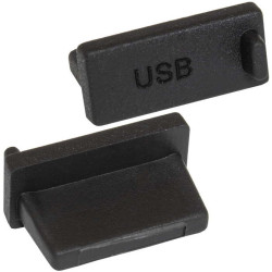 Rubber plug USB A 02 black, Разъем USB