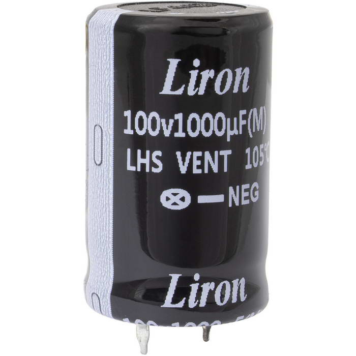 1000 UF 100V 105*C 22*35 Liron, Конденсатор - изображение 1