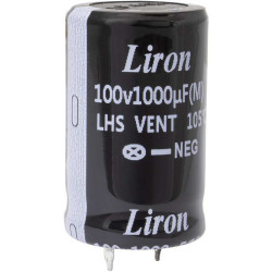 1000 UF 100V 105*C 22*35 Liron, Конденсатор