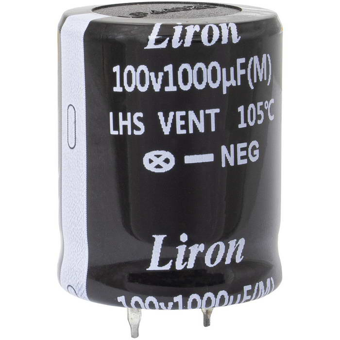 1000 UF 100V 105*C 25*30 Liron, Конденсатор - изображение 1