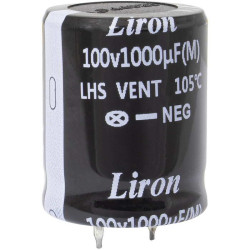 1000 UF 100V 105*C 25*30 Liron, Конденсатор