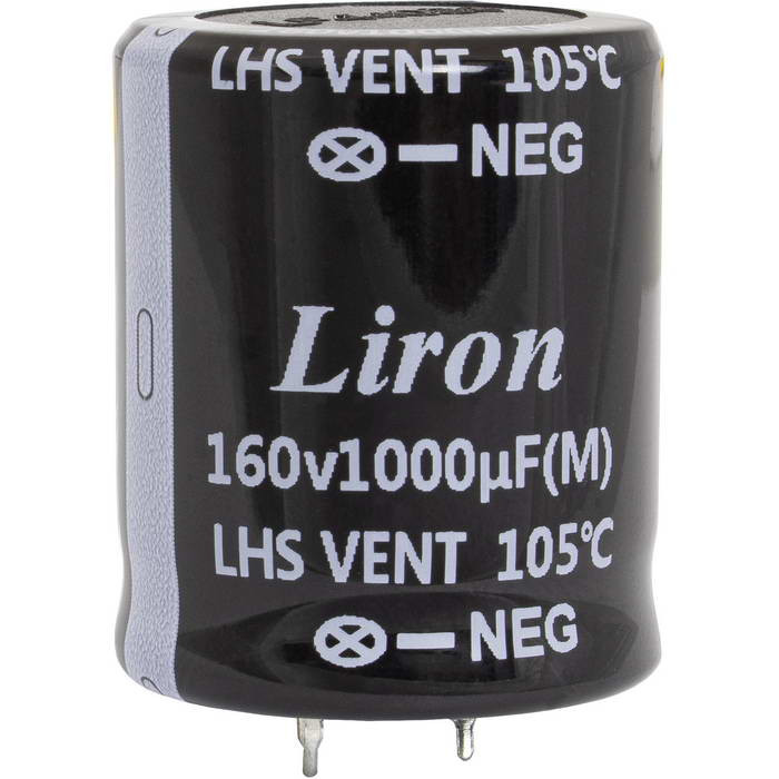 1000 UF 160V 105*C 25*45 Liron, Конденсатор - изображение 1