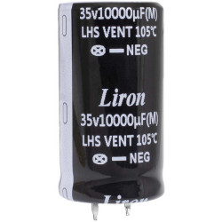 10000 UF 35V 105*C 25*45 Liron, Конденсатор