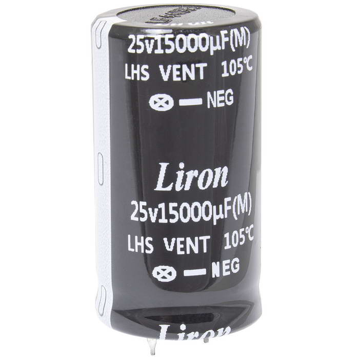 15000 UF 25V 105*C 25*45 Liron, Конденсатор - изображение 1