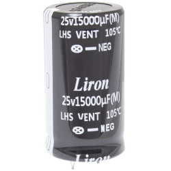 15000 UF 25V 105*C 25*45 Liron, Конденсатор