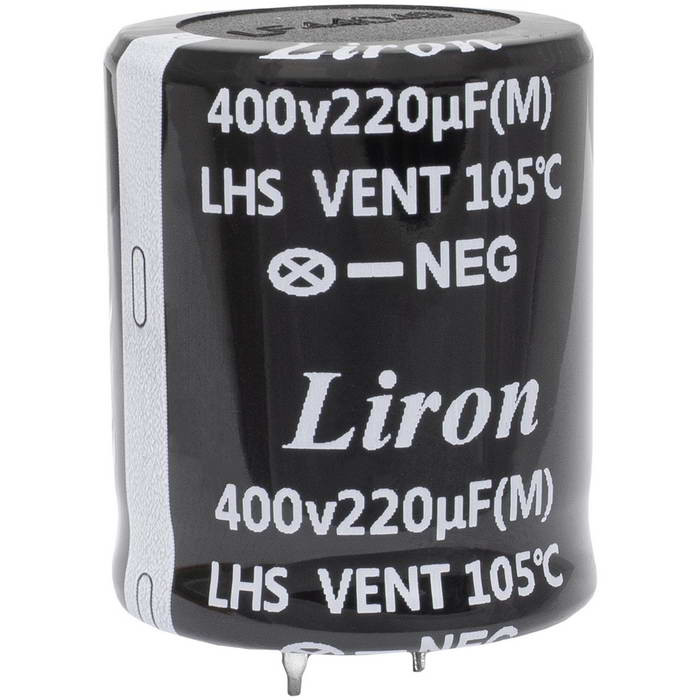 220 UF 400V 105*C 30*35 Liron, Конденсатор - изображение 1