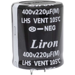 220 UF 400V 105*C 30*35 Liron, Конденсатор