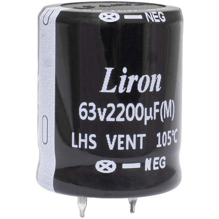 2200 UF 63V 105*C 22*35 Liron, Конденсатор - изображение 1
