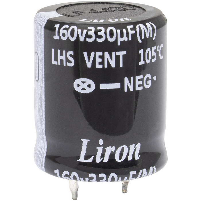 330 UF 160V 105*C 22*25 Liron, Конденсатор - изображение 1