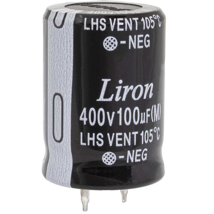 100 UF 400V 105*C 22*30 Liron, Конденсатор - изображение 1