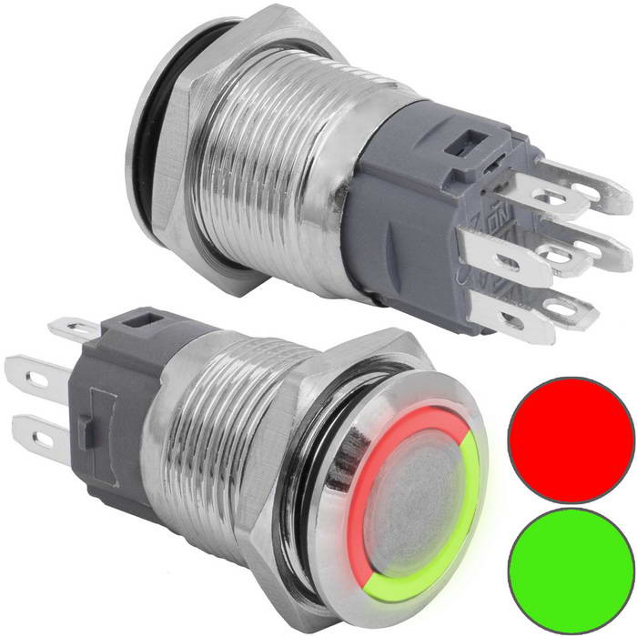 GQ16B-10E/RG/N off-(on), Кнопка антивандальная - изображение 1