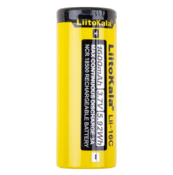 Аккумулятор Liitokala 18500 Lii-16C Li-ion, 3.7В, 1600mAh