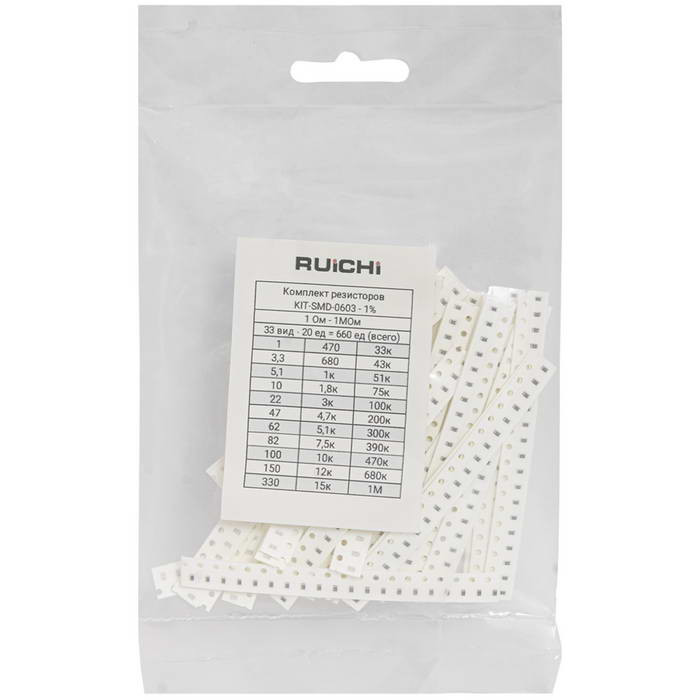 KIT-SMD-0603-1-660-33, Чип резистор - изображение 1