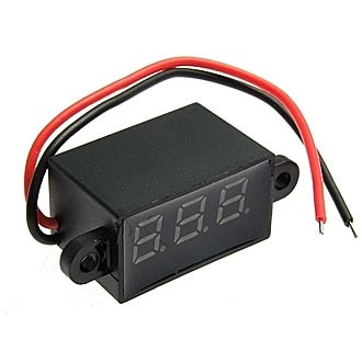 Встраиваемый вольтметр DC 2.5-30V, 0.28" - изображение 1