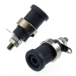 Z012 4mm panel jack BLACK, Клемма