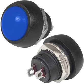 PBS-33B (Синяя), Кнопка OFF-(ON), 1A 250VAC, без фиксации - изображение 1