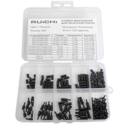 KIT-M2-200P-BLK, Стойка для печатной платы