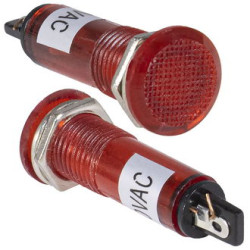 N-806-R 220V, Лампа неоновая в корпусе красная, 220В