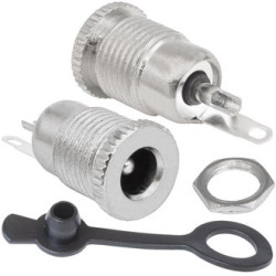 TC 5.5 х 2.5mm cap, Гнездо на корпус 5.5 x 2.5 мм (металл) с заглушкой