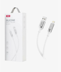 Кабель USB - USB Type-C XO NB251 для быстрой зарядки, 66Вт, 1.0м, белый, (силикон)