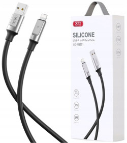 Кабель USB - USB Type-C XO NB251 для быстрой зарядки, 66Вт, 1.0м, черный, (силикон)