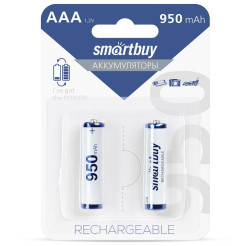 Аккумуляторы AAA (мизинчиковые), Smartbuy (AAA/2BL) 1.2В, 950 мАч, (2 шт. в блистере)