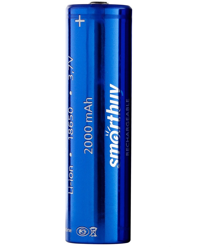Аккумулятор, Smartbuy LI18650-3000 3.7В (50/400), 3000 мАч, (1 шт. в блистере) - изображение 1